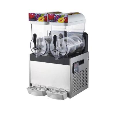 China 2Tanks Commercial Snack Slush Machine 700W Soggy Beverage Maker Soggy Frozen Ice Machine for sale