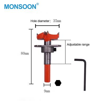 China Drill Holes Articulating Drill Bits Hex Handle Adjustable Hole Opener Set Provide You Portable Woodworking Tool Drills for sale