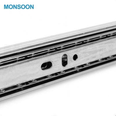 China New Hot 4 Full Extension Balls Drawer Slide 35mm Drawer Slide Dtc Drawer Slide Furniture Fitting Hardware for sale