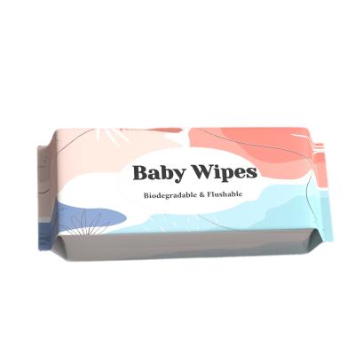 China Fast Shipping Baby Water Wipes Baby Wipes Organic Sensitive Degradable Wet Baby Wipes Natural Cotton Hot Sale 60PCS Bags OEM for sale