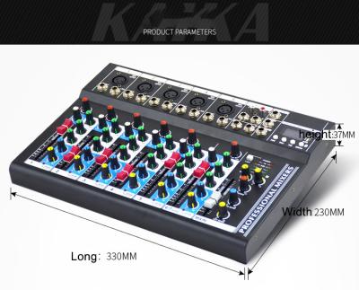 China Equipment single sound system podcast studio recording products mixer F7-MB audio console for sale