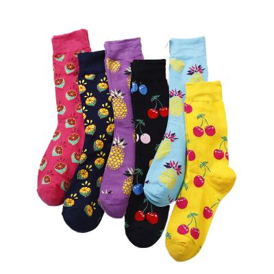 China Wholesale Fashion Cotton Breathable High Quality Custom Design Vivid Woman Colored Work Socks for sale