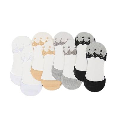 China Summer Breathable Wholesale Loose Cartoon Women Cute Cotton Girls No Show Ankle Socks for sale