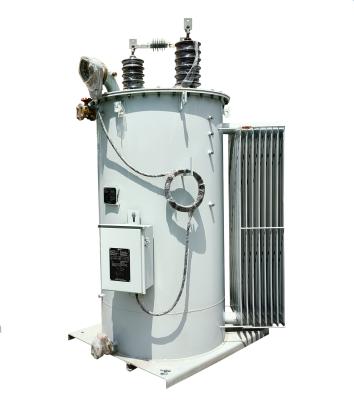 China 750KVA 600A Oil Type Transformer 13.8KV 110KV BIL Voltage Regulator for sale