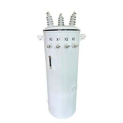 China 45KVA Three Phase Power Pole Mounted Distribution Transformer Oil Immersed 12000V for sale