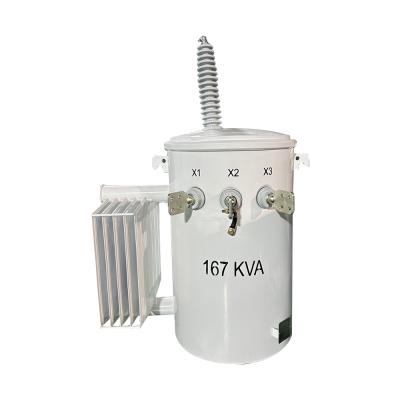 China Single Phase Pole Mounted Distribution Transformer Dual Winding 167Kva 34.5KV To 120V for sale