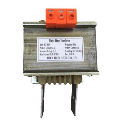 China 750VA 300A 12A Single Phase Voltage Control Transformer 400Hz 62.5V To 2.5V for sale