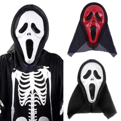 China Fun Halloween Ghost The Death Cosplay Costume Prop Scream Party Mask Adult Kids Adult Scary Face Mask Easter for sale