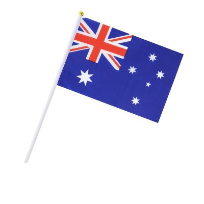 China Reusable Australia AUS Hand Flag Custom All Country Hand Wave National Flag Parade 2022 World Cup Sports Events Flags for sale