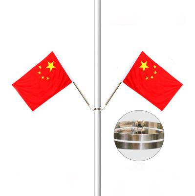 China Reusable Outdoor PVC Pole Decoration H V Shape Festival Flagpole Plastic Wall Base for sale