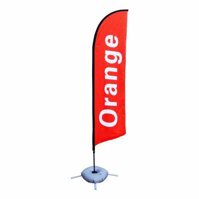 China Strong Color Stability Beach Outdoor Flying Promotional Feather Flags Custom Banner Water Drop Knife Flagpole Advertising Flag for sale