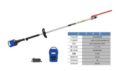 Cina l'albero telescopico elettrico del litio di 36V 12AH ha visto la motosega elettrica della maniglia lunga in vendita