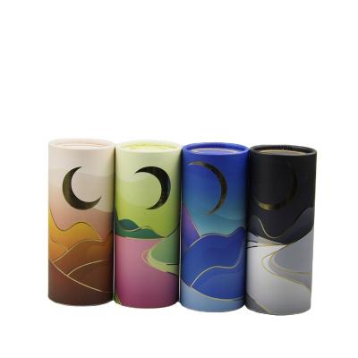 China Super Safe Custom Cylinder Tissue Portable Round Boxes Cardboard Tube Tissue For Car Office Home Cylinder Paper Towel for sale