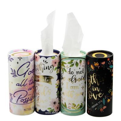 China Professional Wholesale Cheap Price Manufacturer Paper Tube Cylinder Box Tissues Eco - Friendly for sale