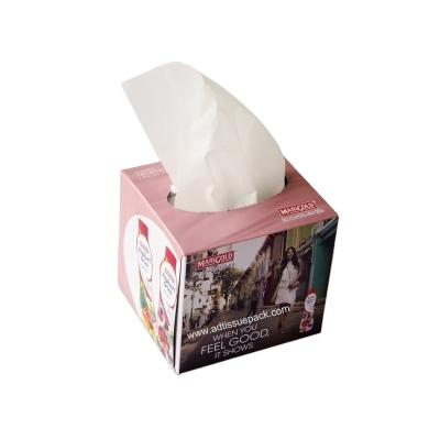 China Virgin Pulp Bamboo Pulp Cube Box Facial Tissue Square Box Tissue Eco - Friendly for sale