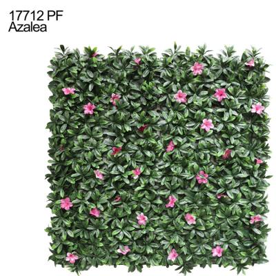 China Easily Assembled Azalea Leaves And Artificial Flower Plants Panels for sale