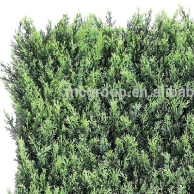 China garden & Home Decoration High Quality Green Cypress Leaf Artificial Fence for sale