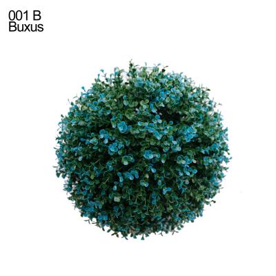 China Highly Artificial Modern Blue Buxus Leaf Grass Ball Balls for sale