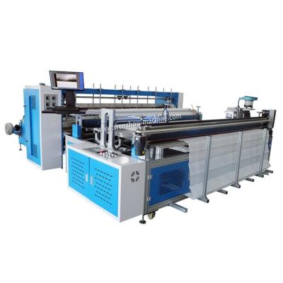 China Automatic Curtains Folding Cutting Disposable Nonwoven Curtain Making Machine with Ring Hole Eyelet Punch for sale