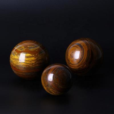 China Europe Tiger Eye Crystal Ball Yellow Tiger Eye Sphere Crystal Ball For Sale for sale