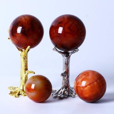 China Wholesale Red Carnelian Sphere Europe Agate Sphere Carnelian Crystal Crystal Balls for sale