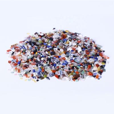 China Wholesale Natural Mixed Crystals Chips Gravel Europe Gemstone Crystal Gravel for sale