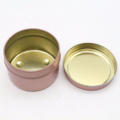 China Wholesale Home Decoration Customized Rose Gold Candle Tins 200ml for sale