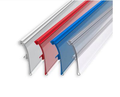 China Adhesive / plug-in / hanging data strips; Embedded Data Strip High Quality PVC Data Strip For Supermarket Shelf for sale