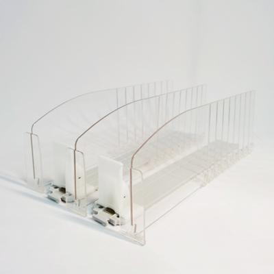 China Supermarket Store Accessory Transparent Acrylic PET Shelf Divider for sale