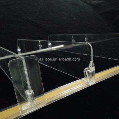 China Easy Installation Adjustable Shelf Divider For Supermarket Retail Display for sale