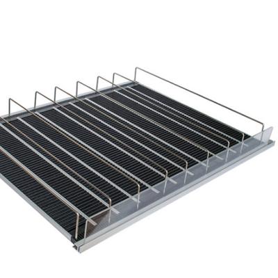 China Retail Auto-Front Gravity Display Roller Shelf For Supermarket for sale