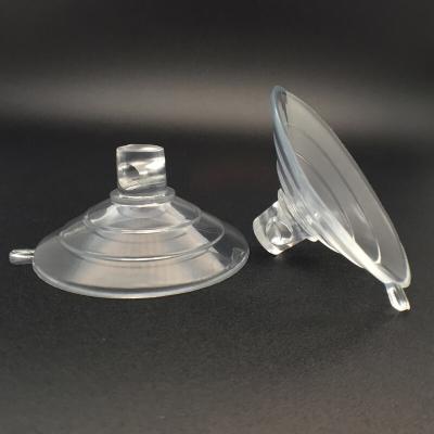 China PVC Clear Plastic Large Vacuum 60mm Waterproof Suction Cup Cups With Side Holes for sale