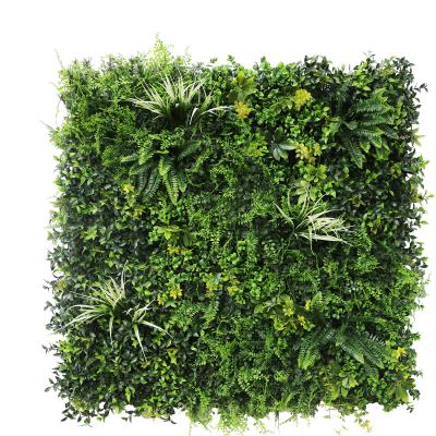 China Easy Installation Decorative Wall Heavy Metal Artificial Vertical Garden Green Grass Heavy Metal Free Anti-UV Free for sale