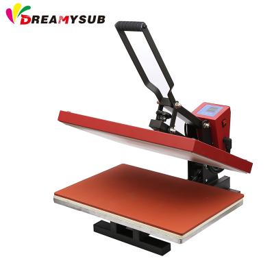 China 2019new custom type personalized red color heat transfer heat press machine 40*60cm sublimation heat press machine 40*60cm flat t-shirt for sale