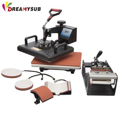 China Printing Stores Yiwu dreamysub products best for import 5 in 1 heat press machine black color combo heat transfer machine for sale