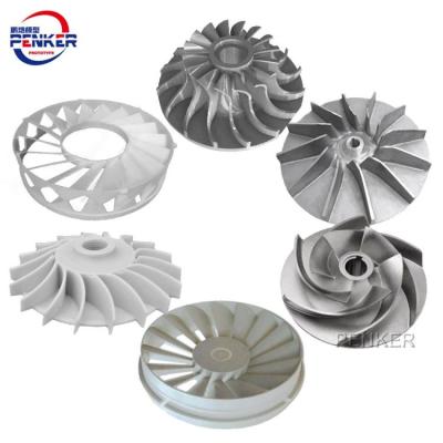 China Aluminum/Stainless Steel/Brass/Bronze/Plastic China Penker Customized Semi-Open Closed Axial Pump Open Impeller for sale