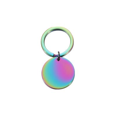 China S1058 25mm Cute Animal Doll Disc Round Blank For Stainless Steel Round Tag Key Chain Engrave For DIY Logo Name Keyring Custom for sale