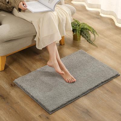 China Washable cashmere like thickened water absorbing floor mat in bathroom, non-slip floor mat mat in bathroom for sale