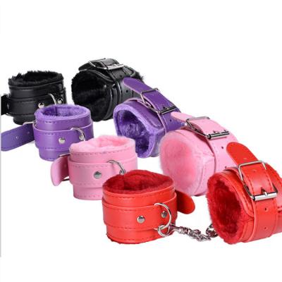 China S1236 cute animal doll adult sex toys toy leather alternative bondage handcuffs plush bondage supplies teasing border supply for sale