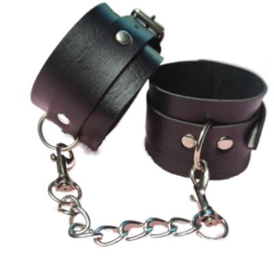 China S1237 Cute Animal Hot Sale Sex Doll SM Handcuffs Leather Female Torture PVC Restraint Sex Toys Handcuffs Adult Sex Toys for sale