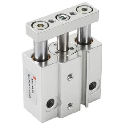 China Building Material Shops MGJ Miniature Pneumatic Cylinders Guide Small Compressed Rod Air Cylinder With Linear Guide for sale