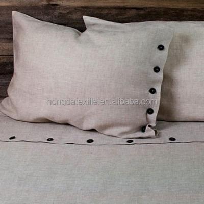 China Vintage Sustainable Rustic Linen Linen Pillowcase, 100% French Linen Pillow Covers for sale