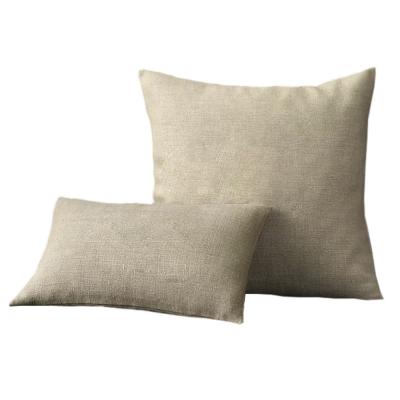 China Faded Simple French Linen Sofa 100% Square Shape Seat Cushion Cover for sale