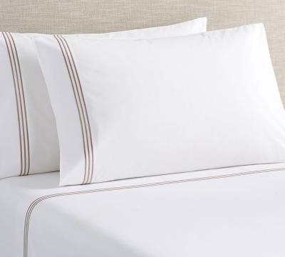 China Good Quality Disposable 100% Cotton Embroidery Hotel Bedding Set for sale