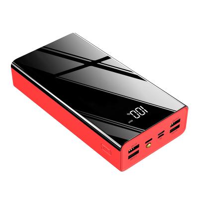 China Fast Charging Support Power Bank 40000mAh 4USB Battery Charger Li-Polymer Support Portable External Mobile LCD Display Powerbank for sale