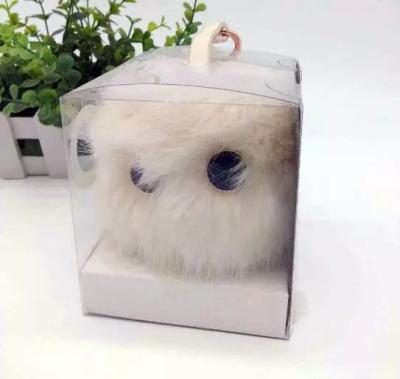 China 2019 New Trend Plush Toy Pom Chain Power Bank Key Charger for sale