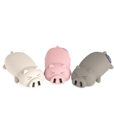 China Funny PVC Custom Cartoon Animal Swine Power Banks 10000mah for sale