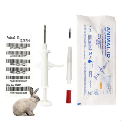 China 134.2KHz Pet ID Microchip Syringe Injectable Transponders In Animal Identification for sale