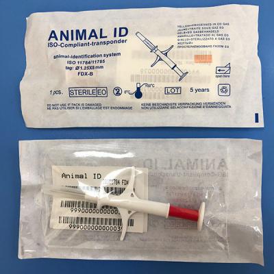 China Microchip anticolisión ISO11784/5 del transpondor del estándar ISO 134.2Khz etiquetas de 1,25 * de 8m m en venta