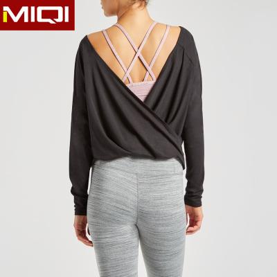 China Best Selling Anti-Static For Fitness Clothing Wholesale Women's Long Sleeve T-Shirt for sale